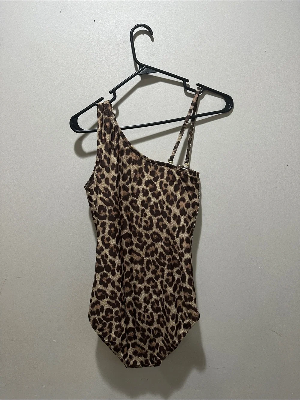 Michael Kors Brown Leopard-Print One-Piece Swimsuit